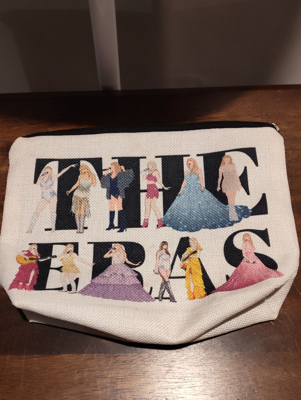 NWOT White 'The Eras' Cosmetic Pouch - Women Bags